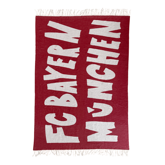 FC Bayern München Wohndecke Throw Blanket 130 x 200 cm rot/weiß