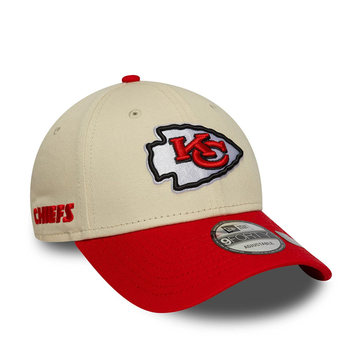 New Era 9FORTY Cap Kansas City Chiefs Wordmark NFL beige