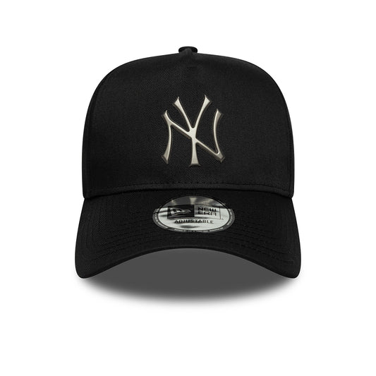 New Era 9FORTY Cap New York Yankees MLB Metallic black