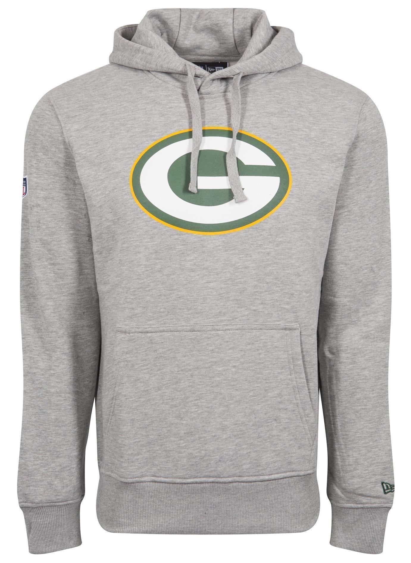 New Era Herren Hoodie NFL Green Bay Packers Logo grau