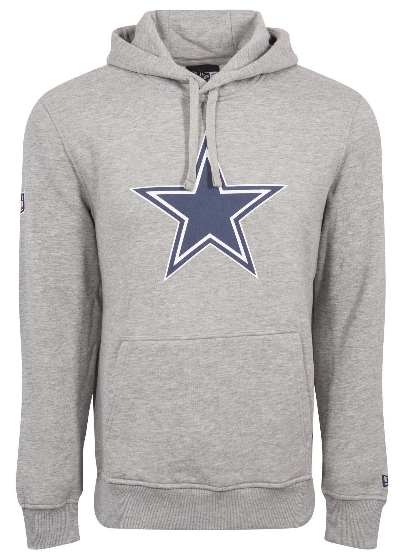 New Era Herren Hoodie NFL Dallas Cowboys Logo grau