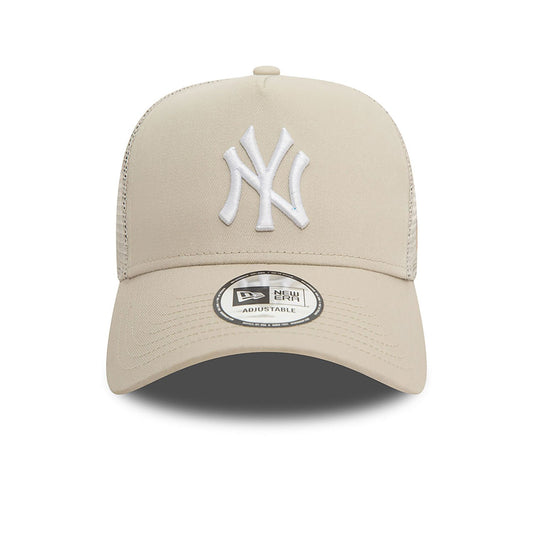 New Era Trucker Cap New York Yankees League Essential stone