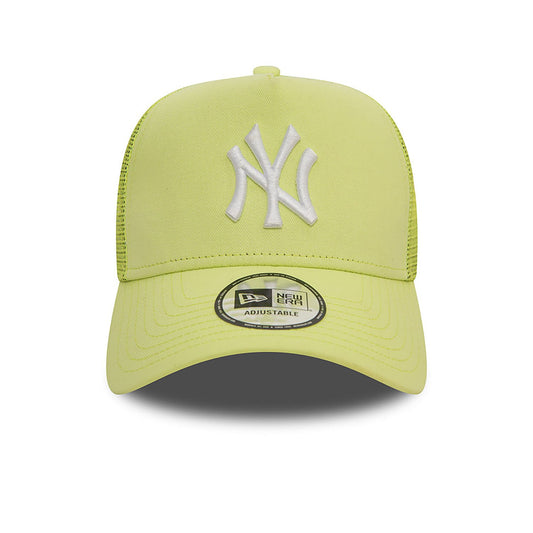 New Era 9FORTY E-Frame Trucker Cap New York Yankees League Essential yellow