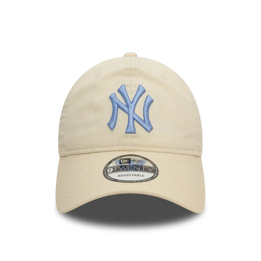 New Era 9TWENTY Cap Neutral Washed New York Yankees beige