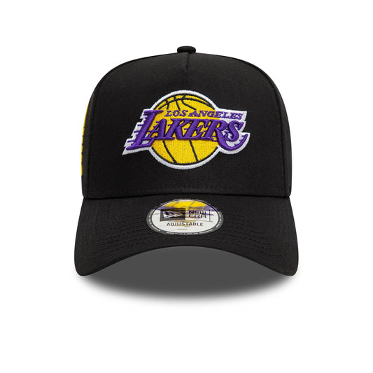 New Era 9FORTY A-Frame Cap NBA Patch LA Lakers black