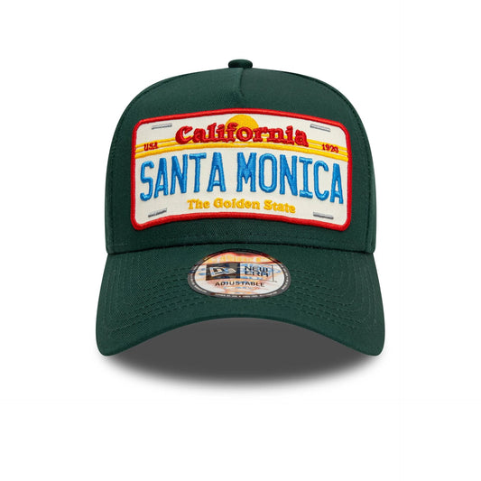 New Era 9FORTY A-Frame Cap Santa Monica License Plate darkgreen