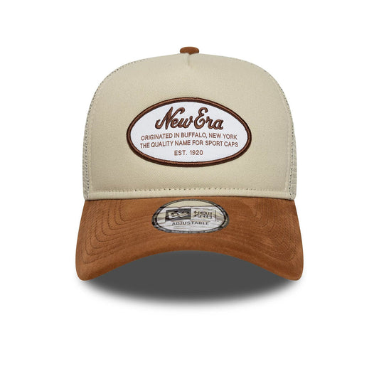 New Era 9FORTY E-Frame Cap Oval Patch beige