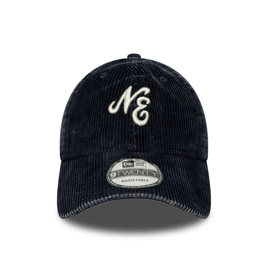 New Era 9TWENTY Cap New Era Heritage Logo Washed Cord navy