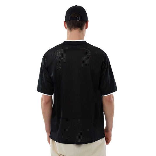 New Era Herren T-Shirt Mesh Oversized NBA Brooklyn Nets Logo black