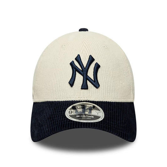 New Era 9FORTY Cap MLB New York Yankees Cord white/navy