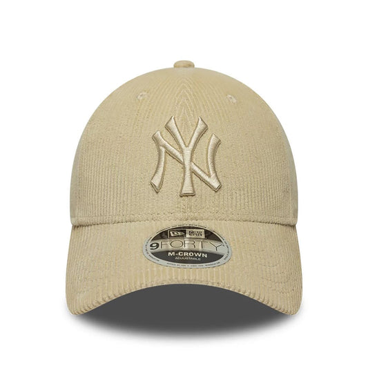 New Era 9FORTY Cap MLB New York Yankees Cord cream