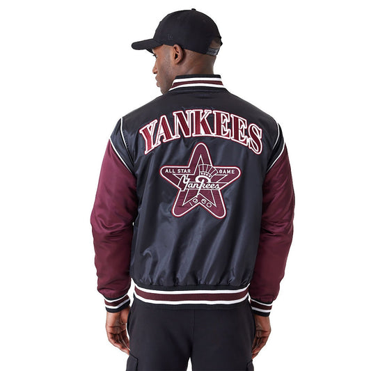 New Era Herren Varsity College Jacke New York Yankees black/maroon