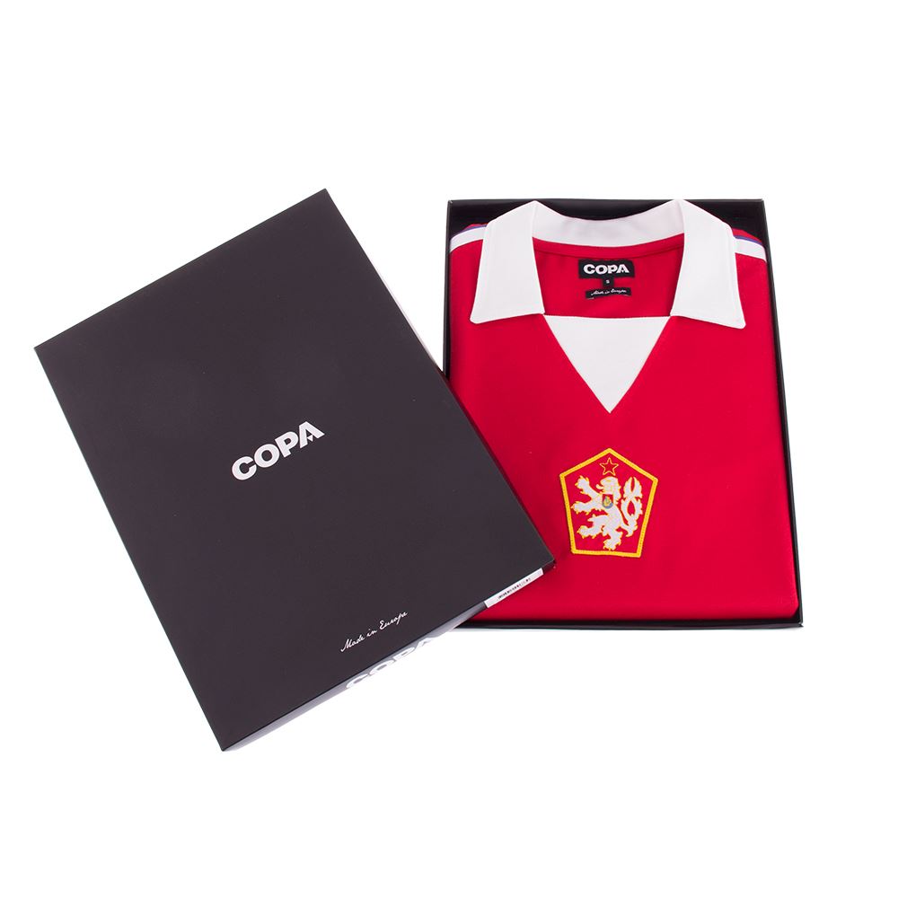 COPA Herren Retro Trikot Tschechoslowakei 1976 rot