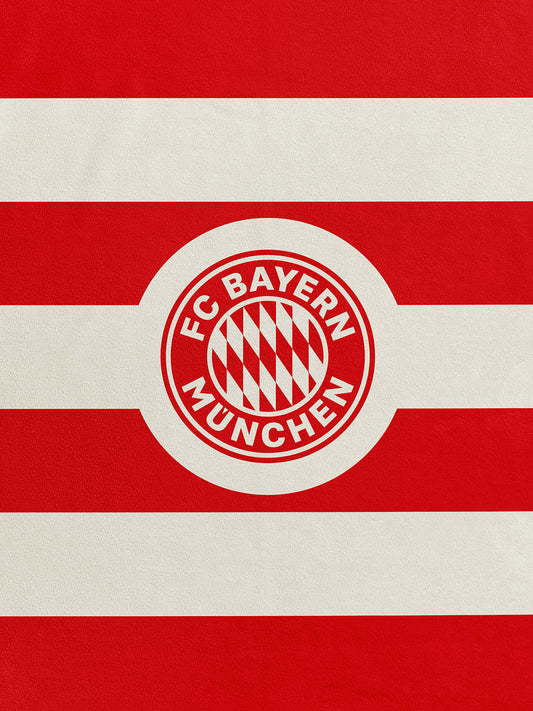 FC Bayern München Kuschelfleecedecke rot/weiß 200 x 150 cm
