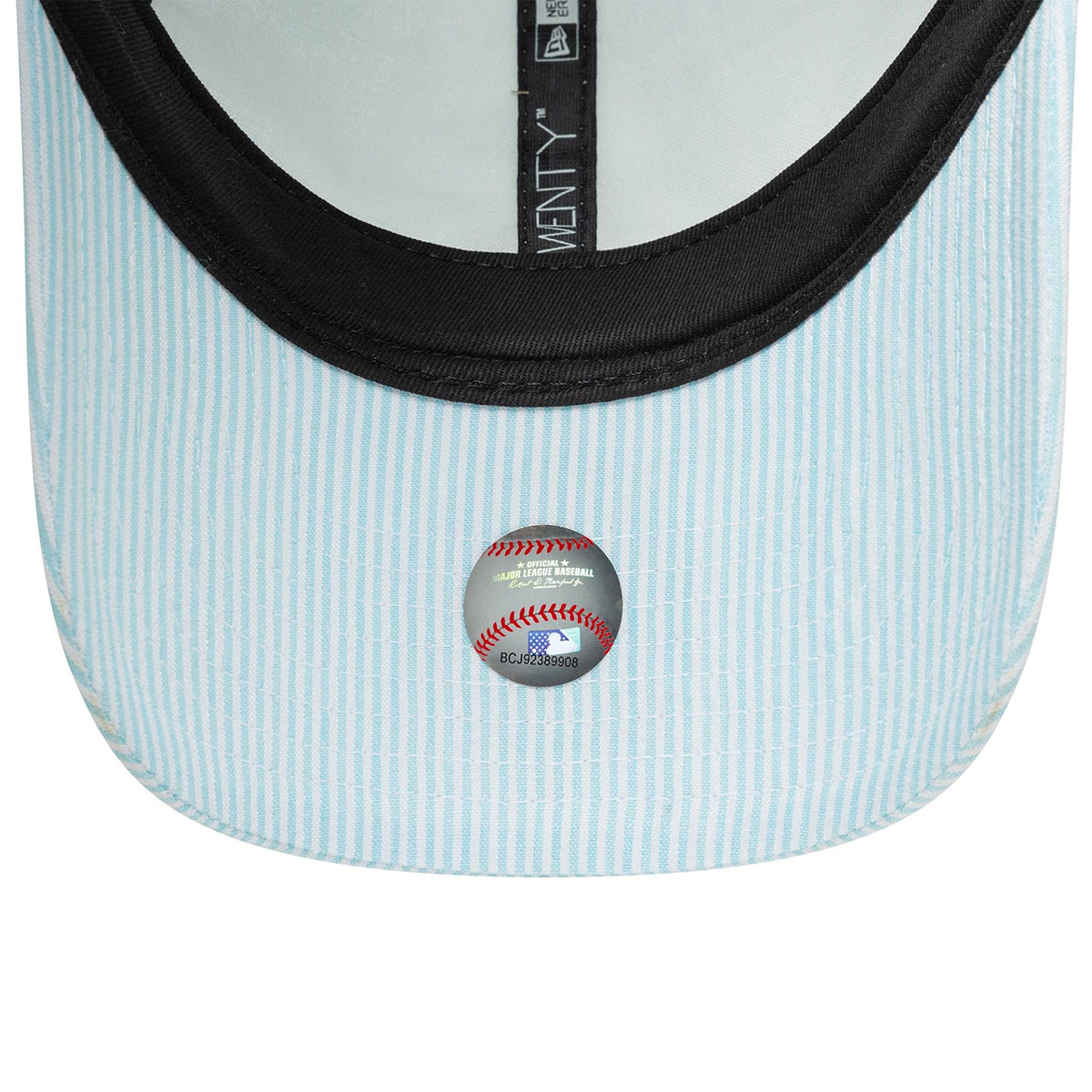 New Era 9TWENTY Cap Los Angeles Dodgers MLB Seersucker pastel blue