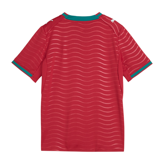 PUMA Portugal Kids Heimtrikot 2026 club red/green lagoon