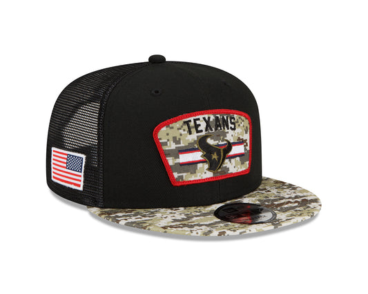 New Era 9FIFTY Trucker Cap Salute To Service 950 Houstan Texas black