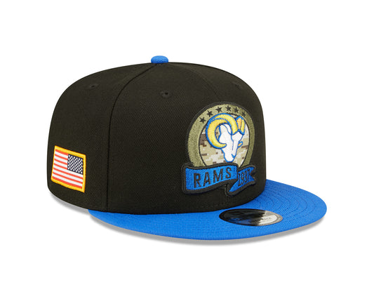 New Era 9FIFTY Cap NFL22 Salute To Service Los Angeles Rams black