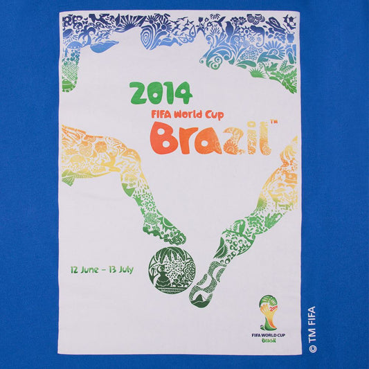COPA T-Shirt Brasilien 2014 World Cup Poster blue