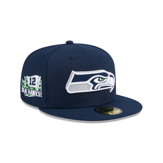 New Era 59FIFTY Cap Seattle Seahawks NFL24 Draft 5950 navy
