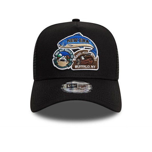 New Era A-Frame Trucker Cap Outdoor Patch black