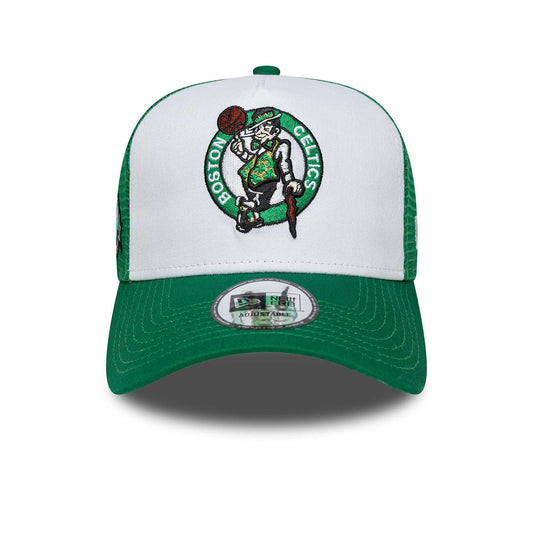 New Era 9FORTY Trucker Cap Boston Celtics NBA Side Patch green