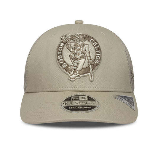 New Era 9SEVENTY Stretch Snap Cap Boston Celtics NBA Tonal beige