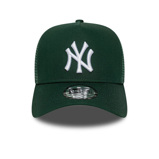 New Era 9FORTY A-Frame Trucker Cap New York Yankees MLB League Essential dark green
