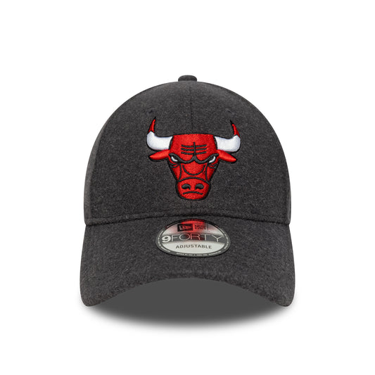 New Era 9FORTY Cap Chicago Bulls NBA Melton Wool grey