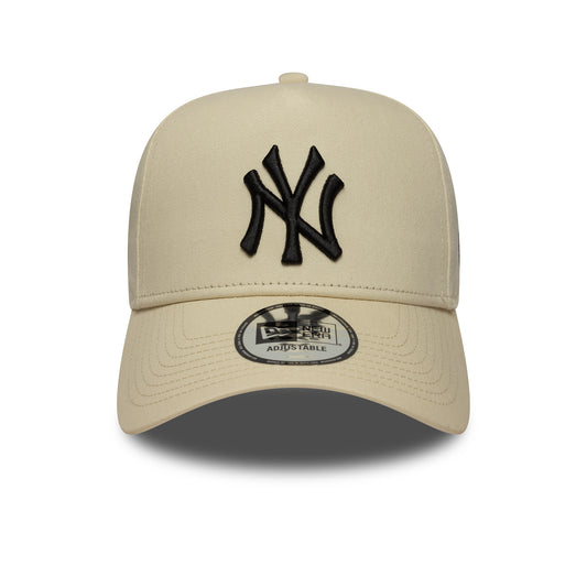 New Era 9FORTY E-Frame Cap New York Yankees MLB Sidepatch beige