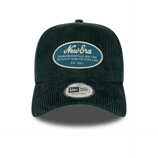 New Era 9FORTY E-Frame Cap Patch Cord dark green