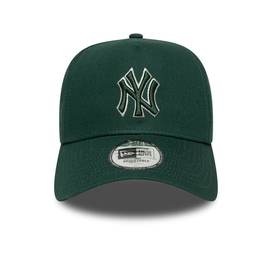 New Era 9FORTY E-Frame Cap New York Yankees MLB Team Outline dark green