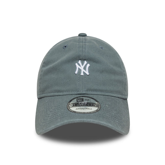 New Era 9TWENTY Cap New York Yankees MLB Washed Mini Logo grey