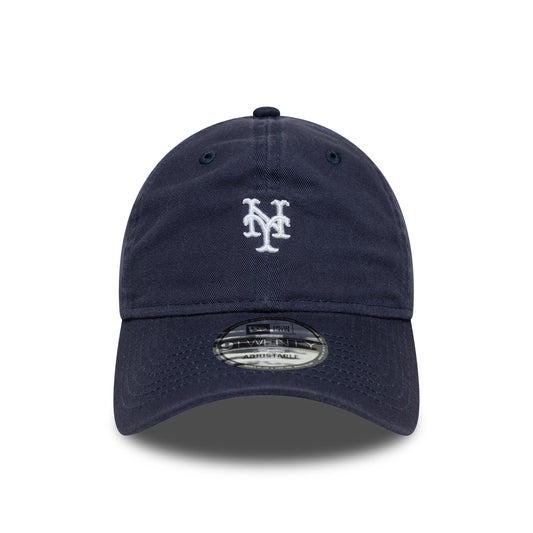 New Era 9TWENTY Cap New York Mets MLB Washed Mini Logo navy