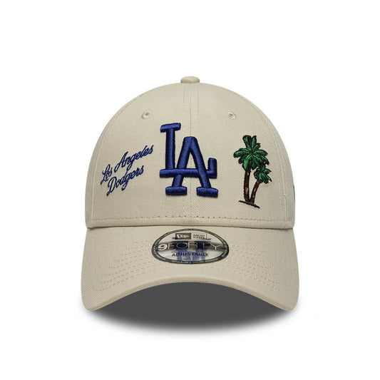 New Era 9FORTY Cap MLB Los Angeles Dodgers Icon light beige