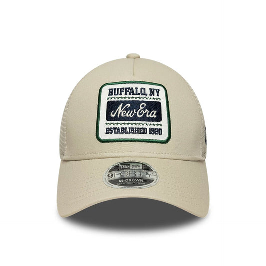 New Era 9FORTY Cap Multi Patch light beige