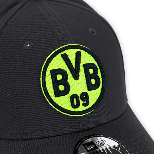 BVB Borussia Dortmund New Era Cap 9FORTY Logo anthrazit neon