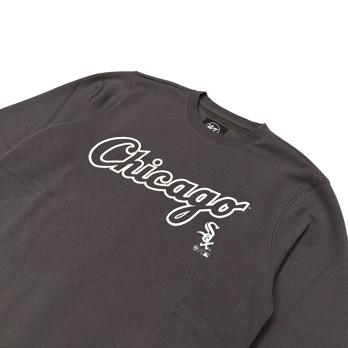 47 Brand Herren Sweatshirt Chicago White Sox Imprint Burnside graphite