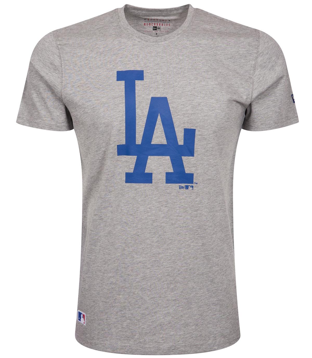 New Era Herren T-Shirt MLB Los Angeles Dodgers grau