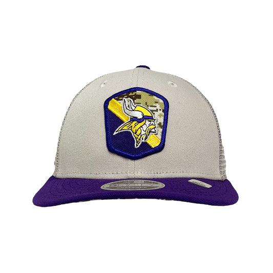 New Era 9FIFTY Cap Snapback NFL23 Salute To Service Minnesota Vikings creme