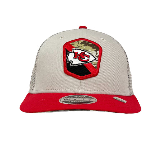 New Era 9FIFTY Cap Snapback NFL23 Salute To Service Kansas City Chiefs creme