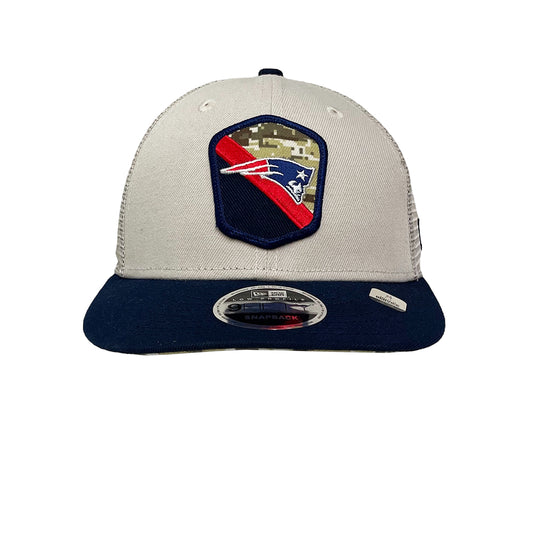 New Era 9FIFTY Cap Snapback NFL23 Salute To Service New England Patriots creme