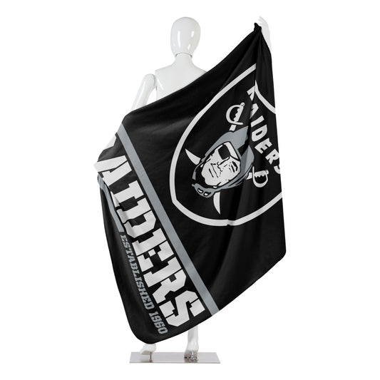 Las Vegas Raiders Fleece Decke Split Wide