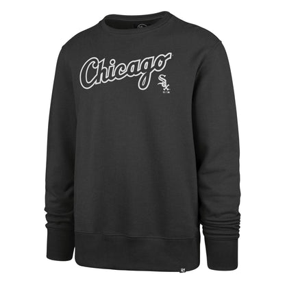 47 Brand Herren Sweatshirt Chicago White Sox Imprint Burnside graphite