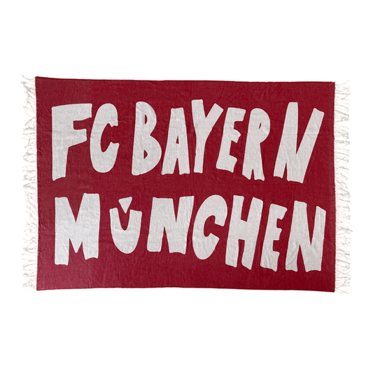 FC Bayern München Wohndecke Throw Blanket 130 x 200 cm rot/weiß