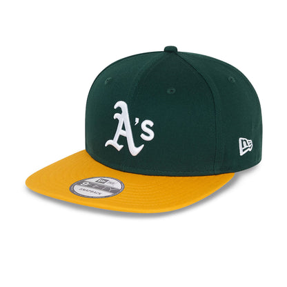 New Era 9FIFTY Oakland Athletics MLB Essential dark green/yellow
