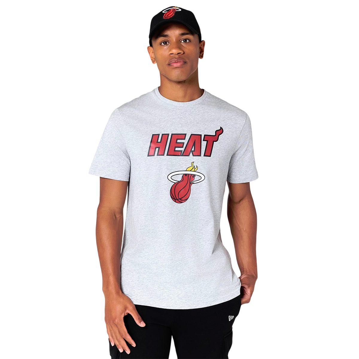 New Era Herren T-Shirt NBA Miami Heat grey