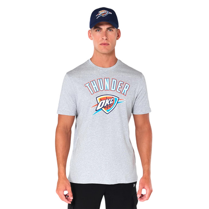 New Era Herren T-Shirt NBA Oklahoma City Thunder grey
