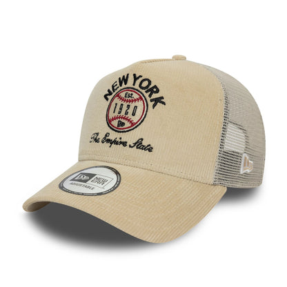 New Era A-Frame Trucker Cap New York Graphic Cord