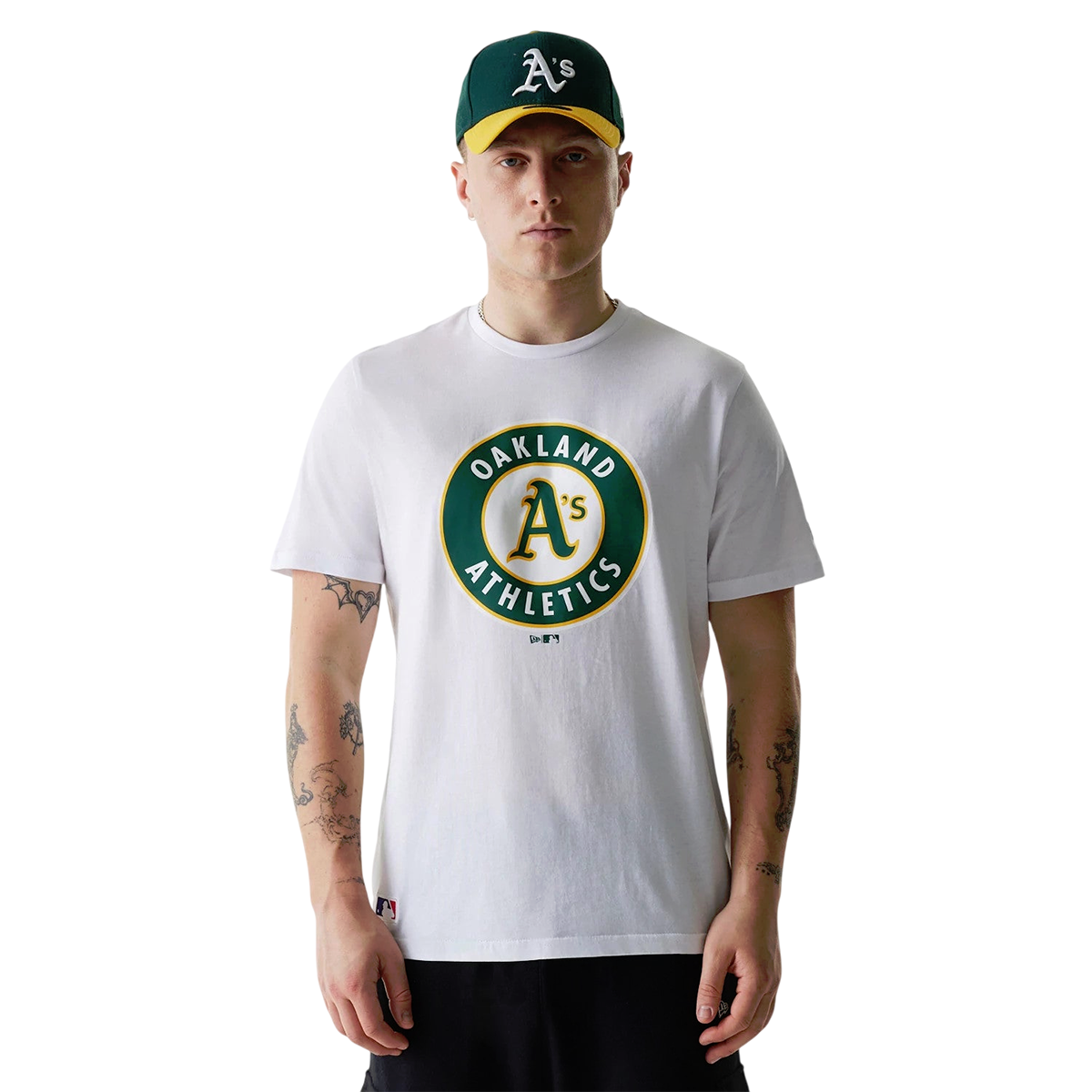 New Era Herren T-Shirt MLB Oakland Athletics white